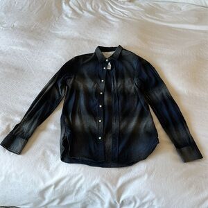 Officine Generale long-sleeve flannel shirt size small